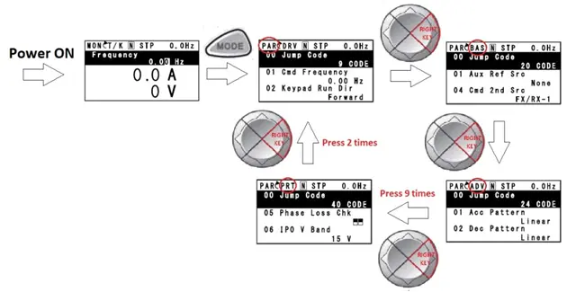 تغییر پارامتر درایو IS7